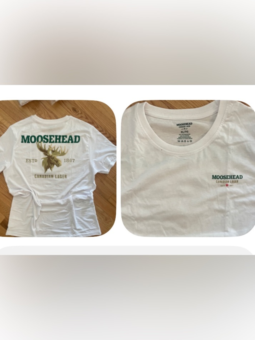 White Moosehead Graphic Tee